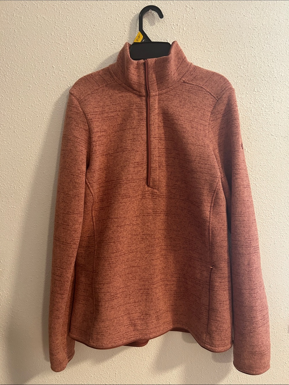 Under Armour Women's Heathered Rust Half-Zip Cowl Pullover